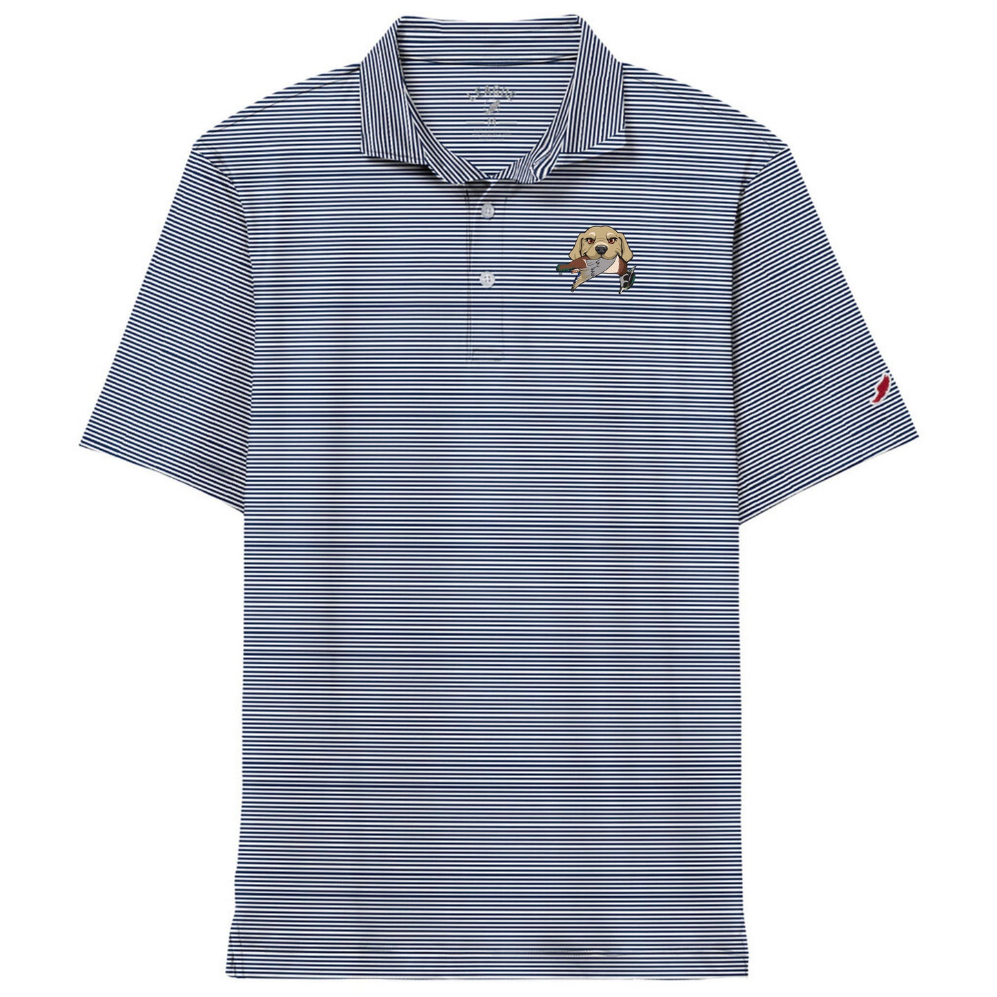 Bird Dawgs Striped Polo