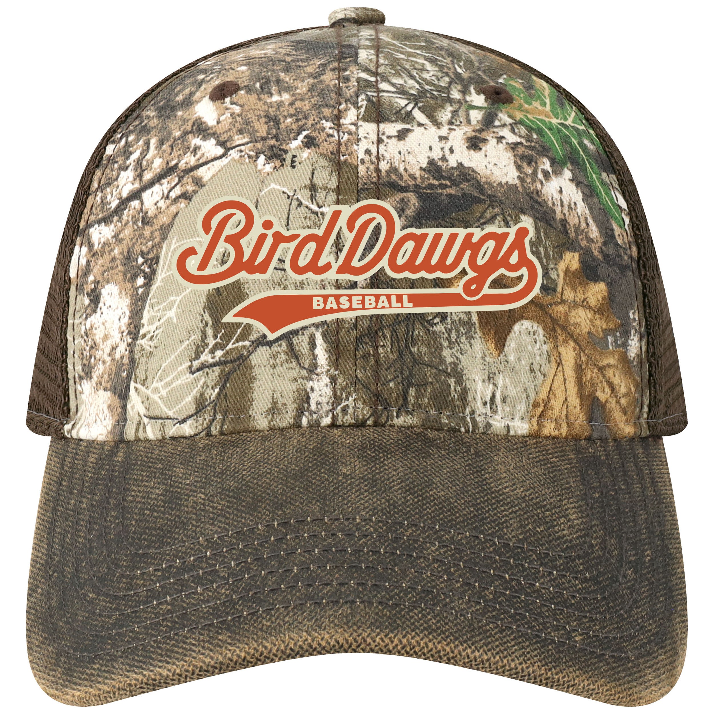 Bird Dawgs Real Tree Brown Retro Hat Down East Bird Dawgs