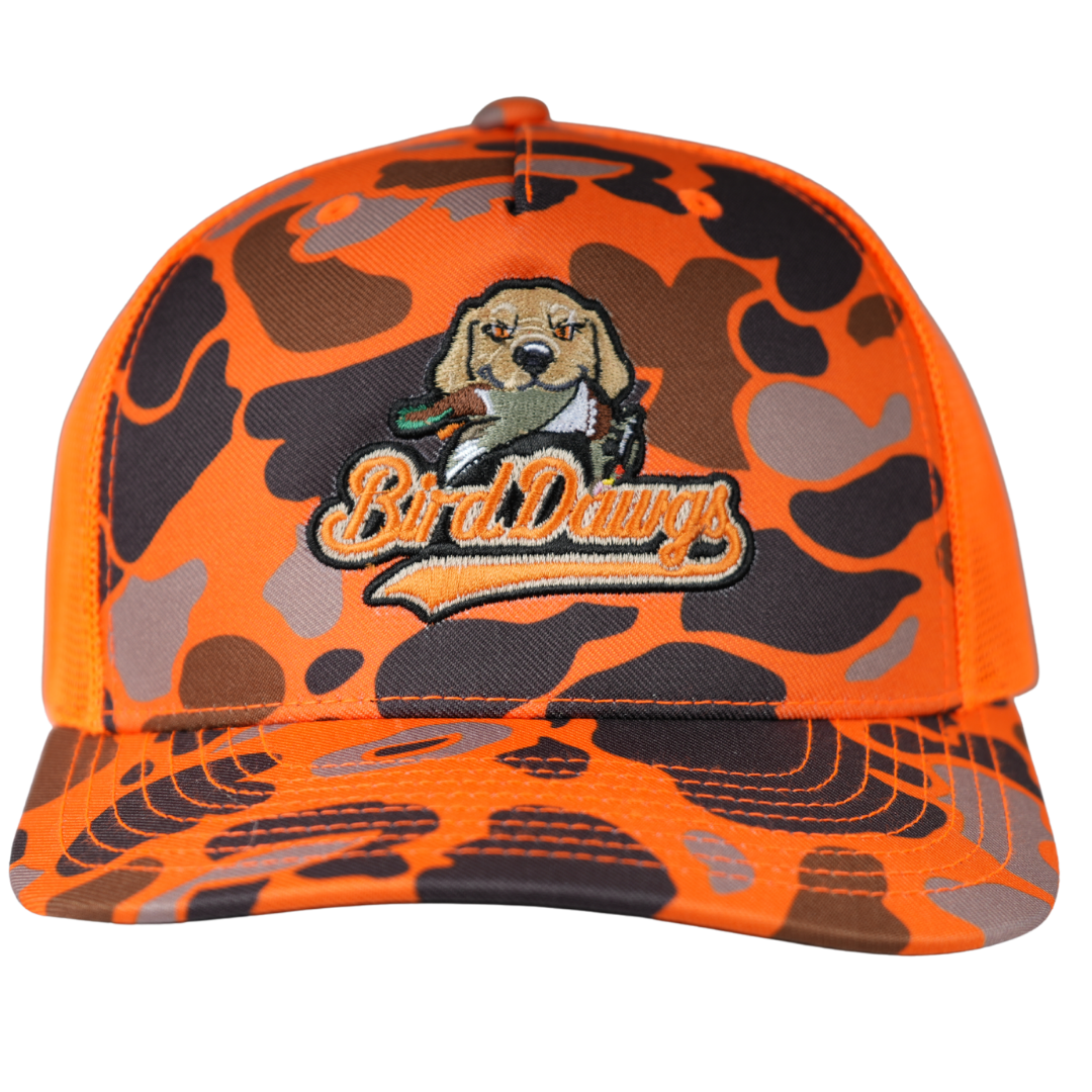 Bird Dawgs Richardson Snapback Hungry Dog Duck-Camo Hat (Dog with Duck)