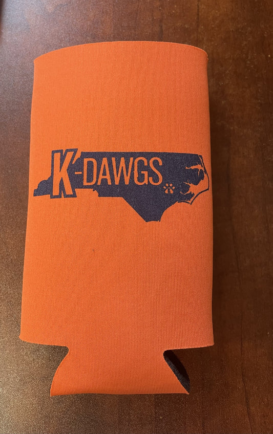 Orange Tallboy K-Dawgs Koozie