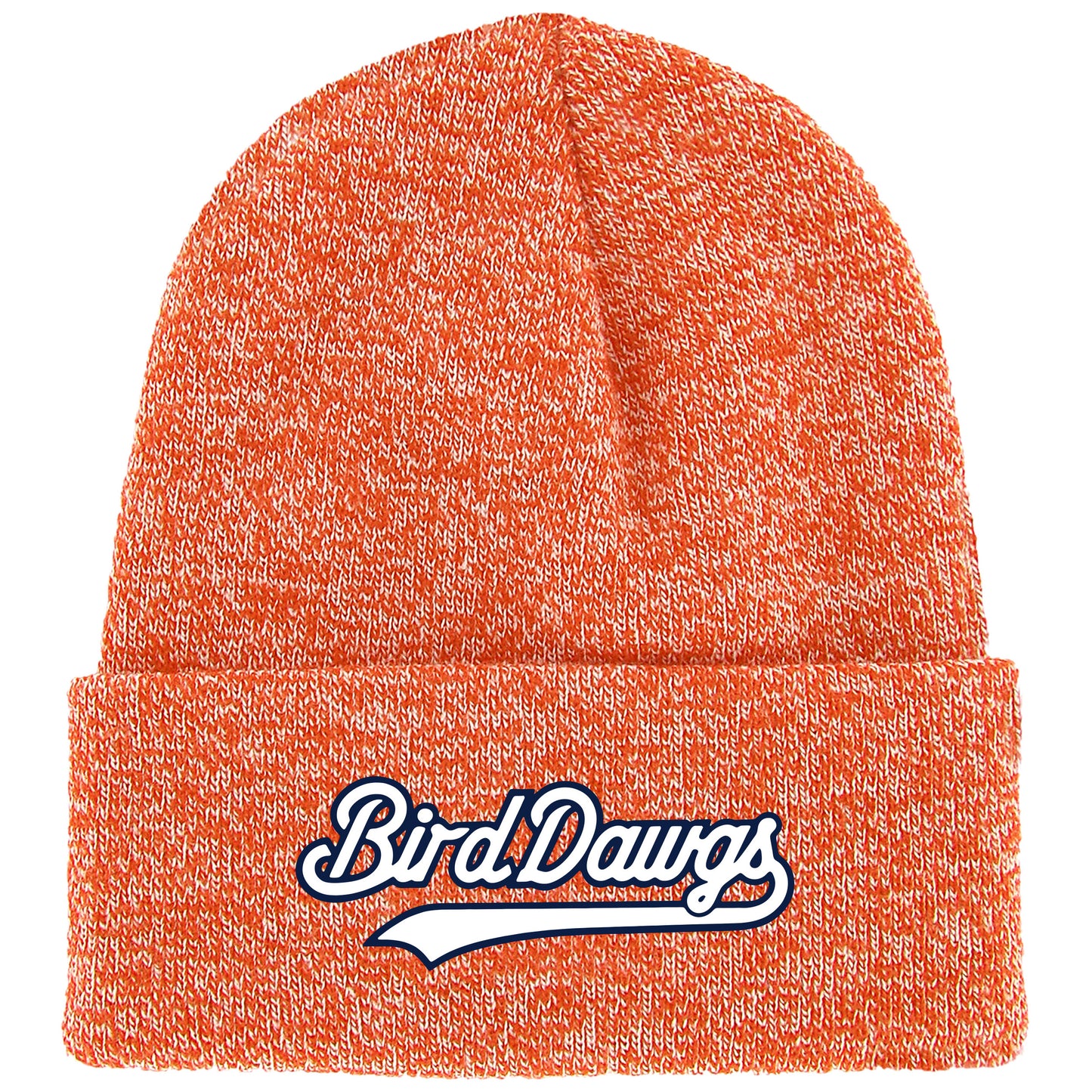 Bird Dawgs Orange Marbled Knit Beanie